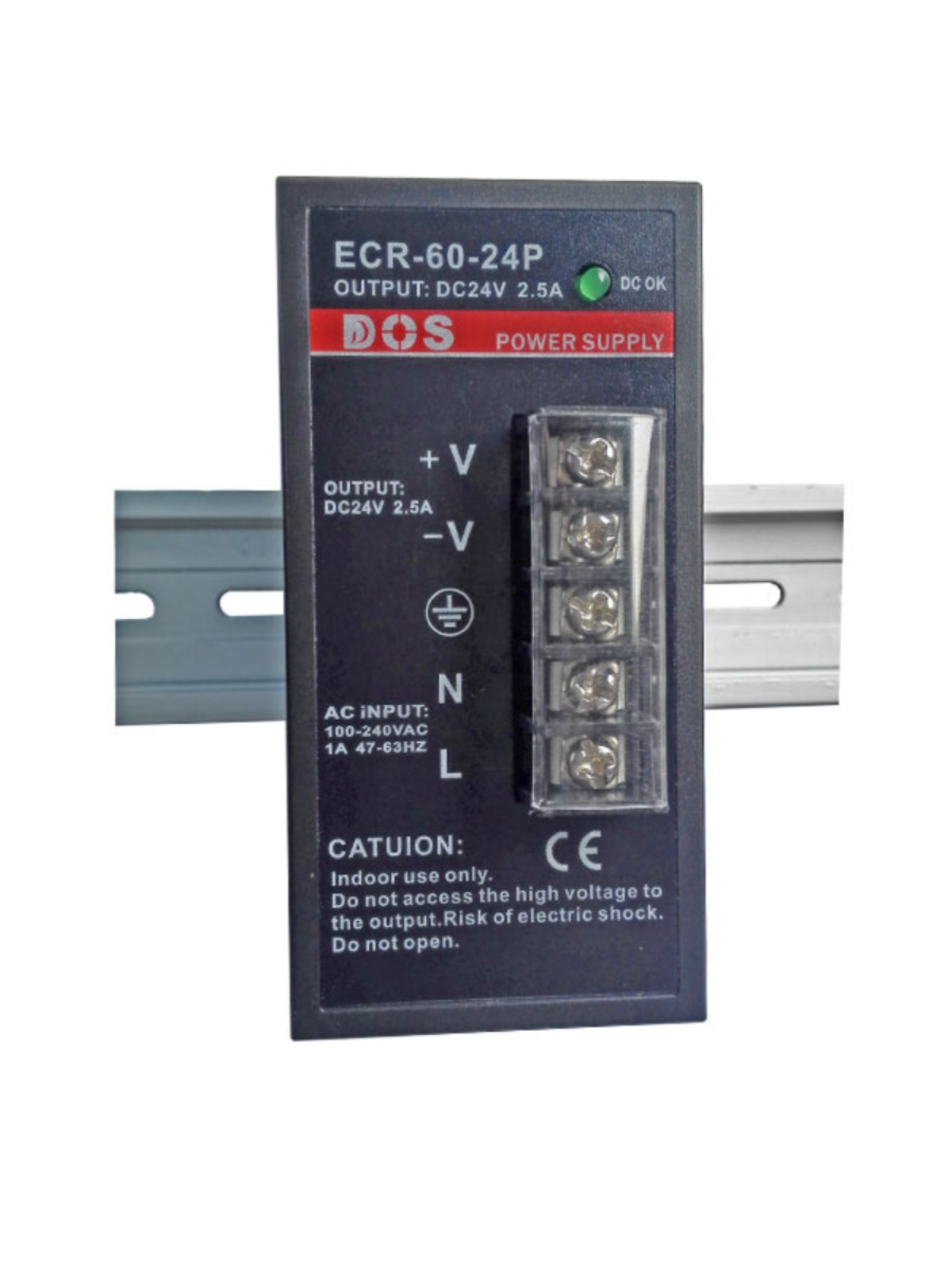 点石DOS导轨式开关电源供应器ECR6024P足功率24V25A质保三年-封面