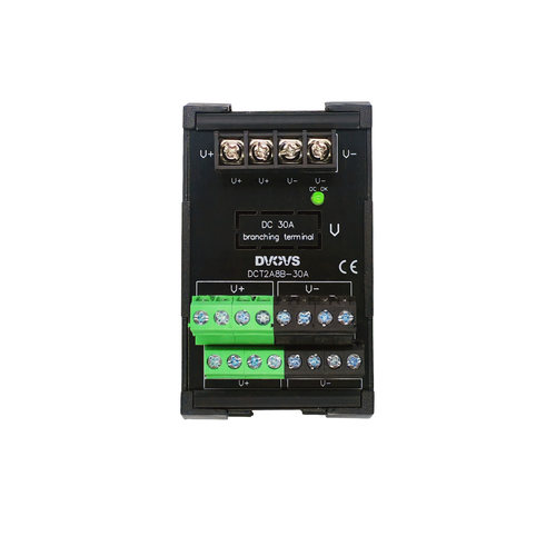 DC24V30A直流开关电源分线端子台2入8出导轨式安装电压数显可选