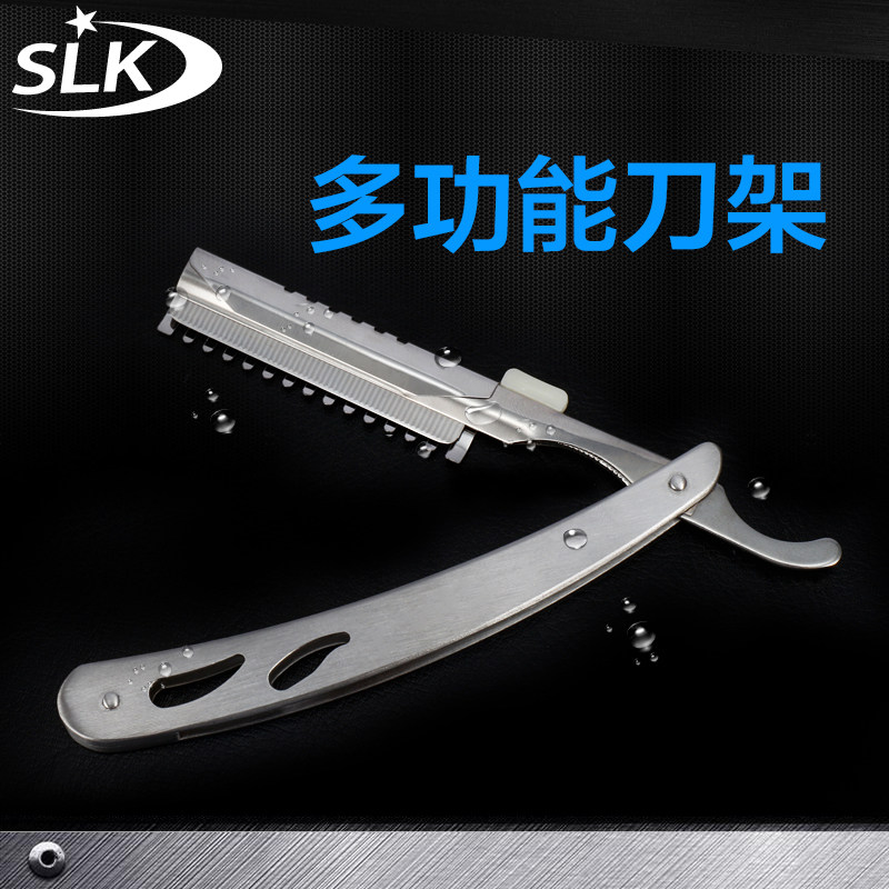 면도기 세트 선물 상자 수동 구식 면도기 스테인레스 스틸 홀더 이발사 면도기 면도기 무료 10 블레이드