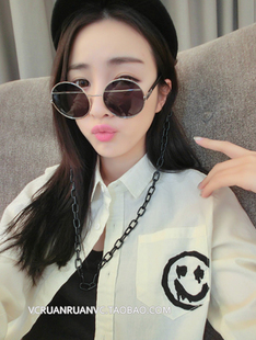 墨镜蒸汽朋克风太阳眼镜baby同款