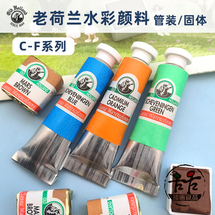 Holland大师级水彩颜料共168色单支固体C 老荷兰Old F系列6ml 管