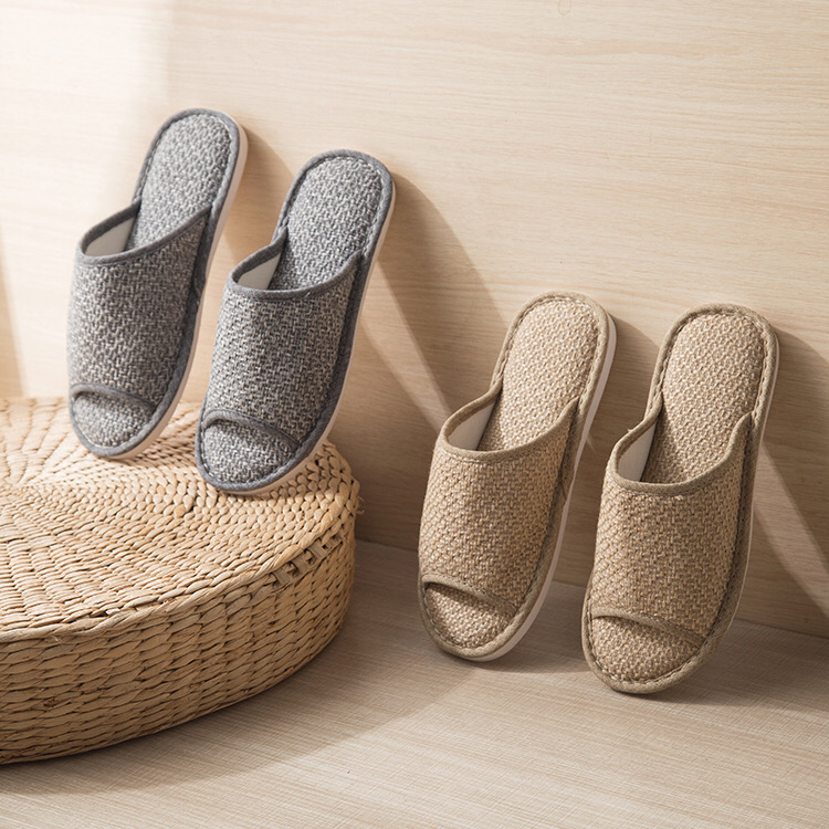21味草本家居拖鞋 泗州泗县草本拖鞋居家亚麻 包根棉拖鞋春秋冬款