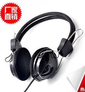 水滴耳机编织带麦头戴式pc电脑