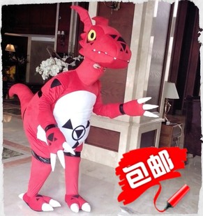 动漫数码宝贝基尔兽人偶服装道具设计订做毛绒玩具卡通人偶 包邮