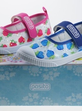 库存清货 春秋款外贸原单pasito女童帆布鞋 24-29码