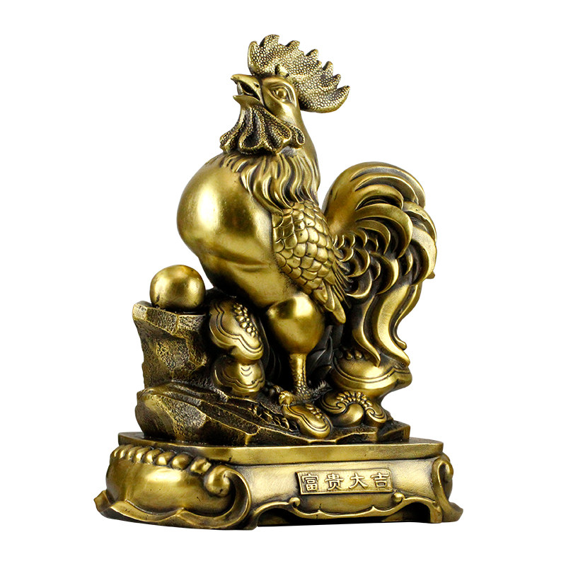 创意可爱风招财金鸡吉祥物工艺品