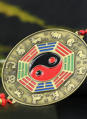 合金八卦镜门口平镜子门厅平面镜