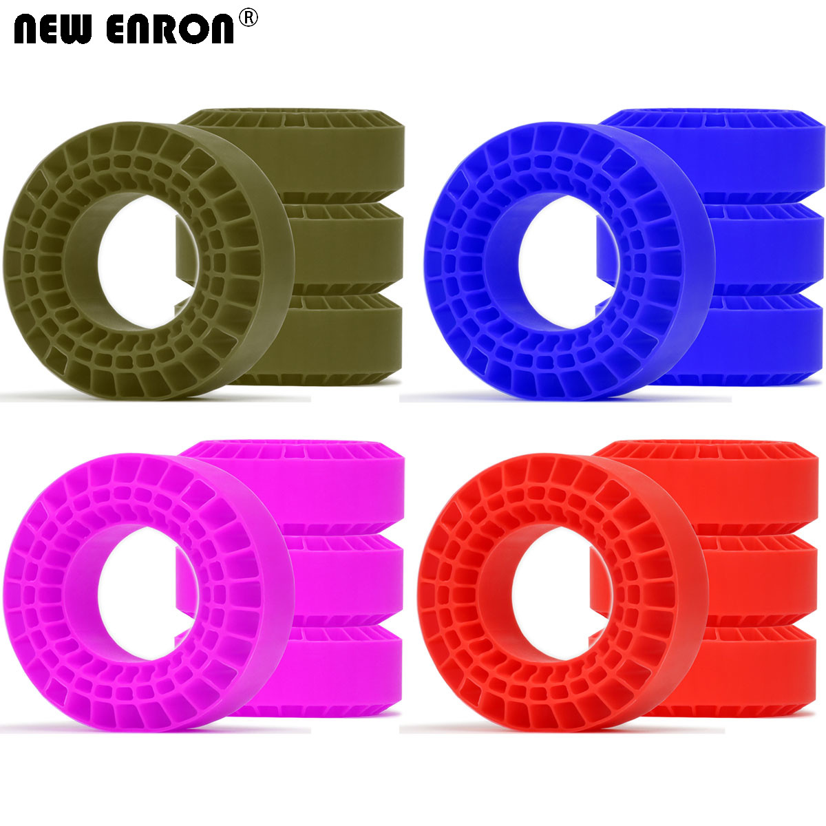 1/10 RC 模型车仿真攀爬车1.9寸 115-120MM 轮胎高级内衬硅胶内胆