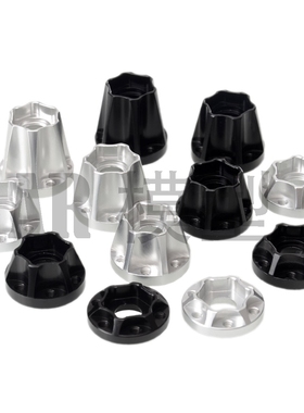 模型攀爬车1.9 2.2寸轮毂 铝合金接合器 SCX10 VP轮毂加宽结合器