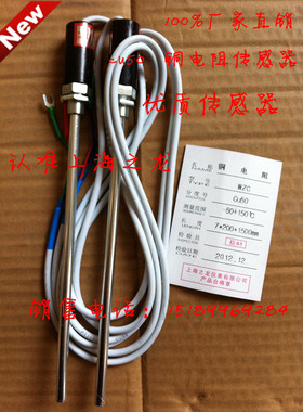 上海之龙cu50铜电阻传感器探头式皮线白色皮线测温探头WZC-187
