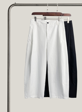 悦迷Art Nuts 简约的线条  高腰通勤直筒显瘦百搭休闲阔腿裤