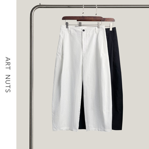 悦迷Art Nuts 简约的线条  高腰通勤直筒显瘦百搭休闲阔腿裤