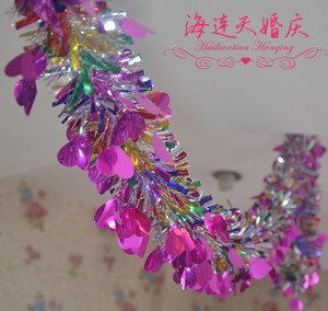 爱心桃彩带拉花 店面装饰彩条 舞台幼儿园教室布置 炫！