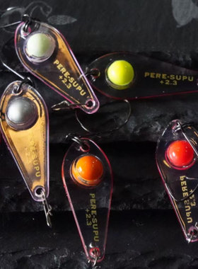 日本MUKAI 树脂PLUS2.3克鱼卵型反应路亚饵鳟鱼溪流缓沉亮片微物