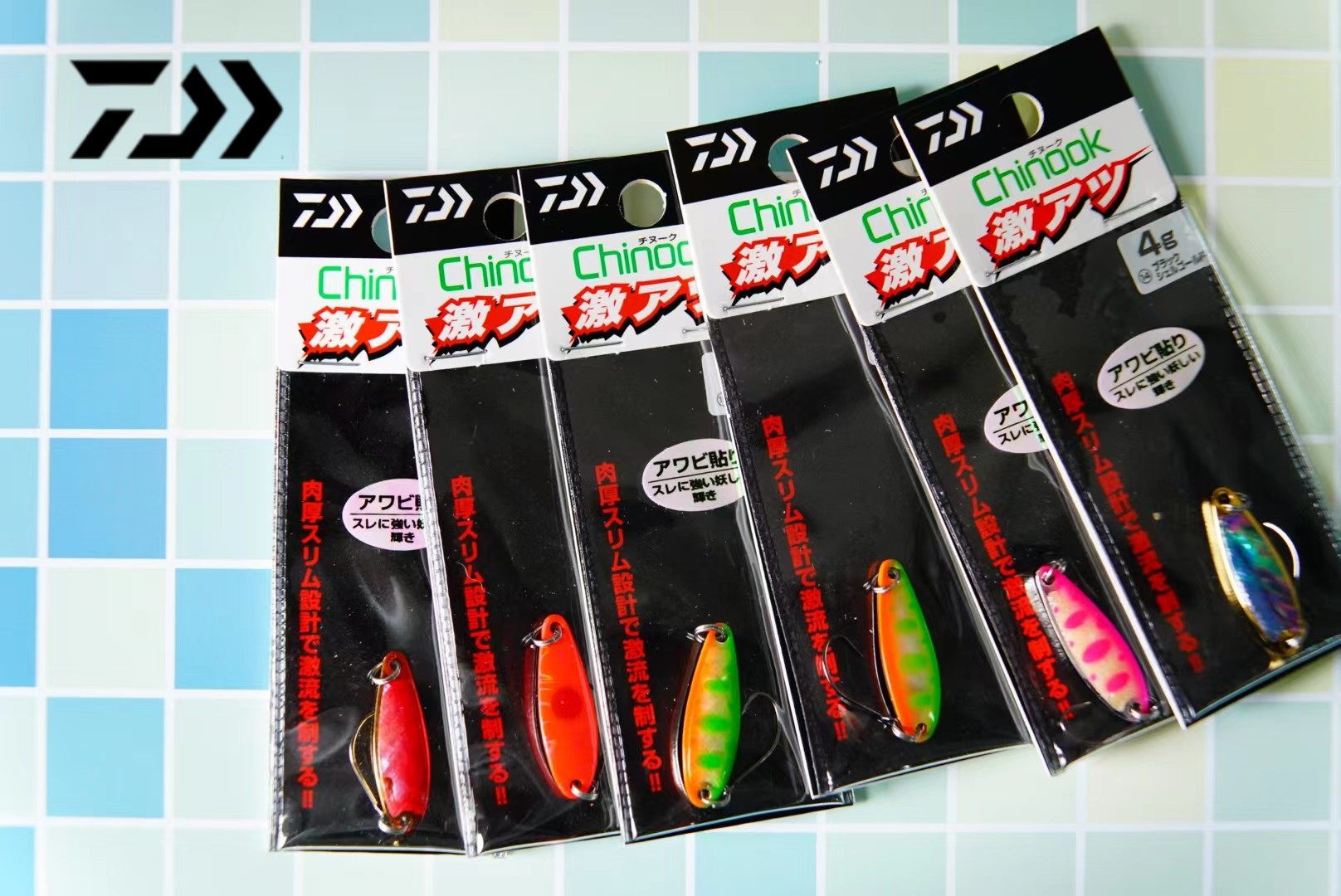 达瓦daiwa chinook 2代4克溪流亮片鳟鱼马口鲍鱼亮片经典微物路亚