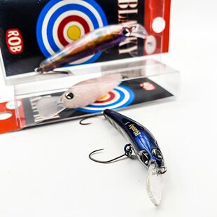 日本ROB BLANKY漂移米诺濒死鱼路亚沉水 浮水鳟鱼微物单钩饵4.8CM