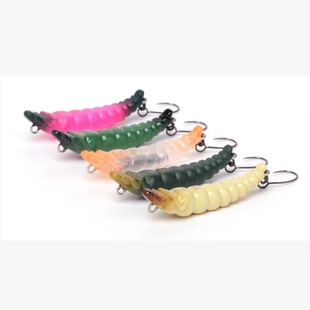 日本JACKSON 黑川虫2.7克3.5CM幼虫蛆虫鳟鱼单钩路亚微物岩鱼马口