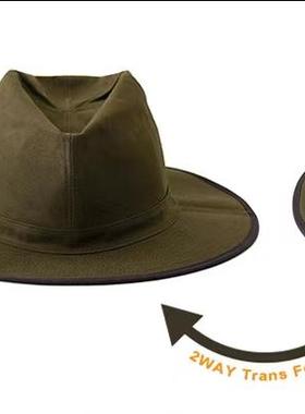 日本CASKET 溪流路亚飞蝇帽子 复古西部 微物路亚服饰帽油蜡布