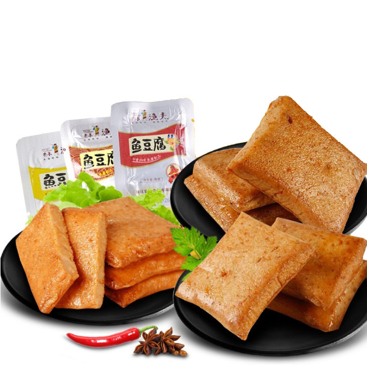 饞滋味 炎亭漁夫魚豆腐零食 香辣味燒烤小吃 蟹香香辣 滿包郵