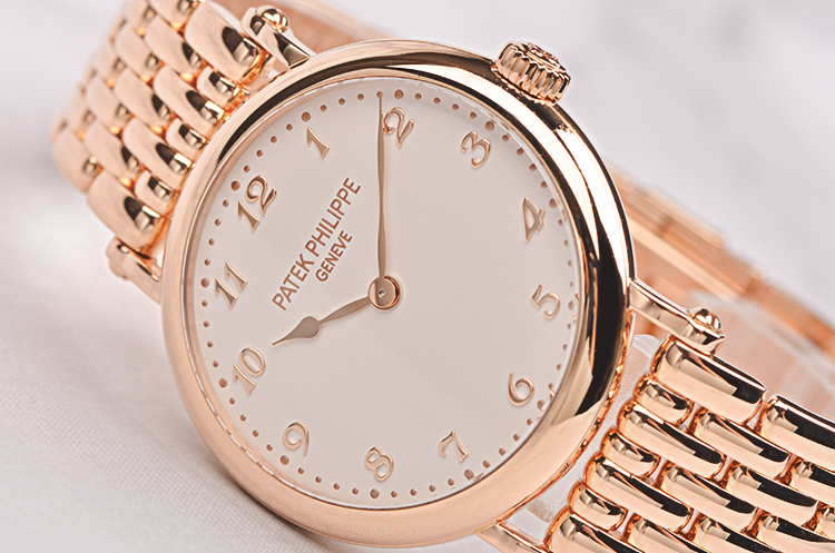 已售出【98新】百达翡丽卡拉卓华整体玫瑰金自动机械女表7200/1R-001