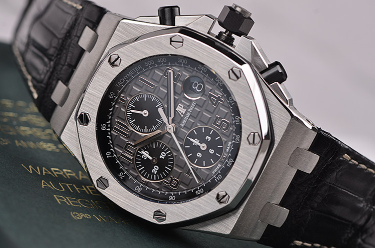 已售出【98新】爱彼皇家橡树离岸型灰盘计时男表26470ST.OO.A104CR.01