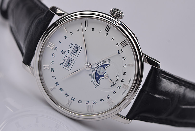 已售出【98新】宝珀Villeret全历月相4天动储自动男表6263-1127A-55B