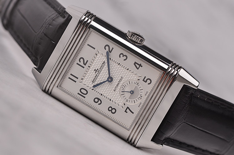 已售出【98新】积家翻转面双时区昼夜显示自动机械折叠扣男表Q3838420