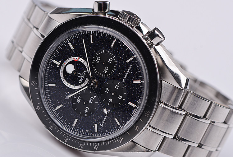 已售出【98新】欧米茄超霸登月砂金石面月相男表311.30.44.32.01.001