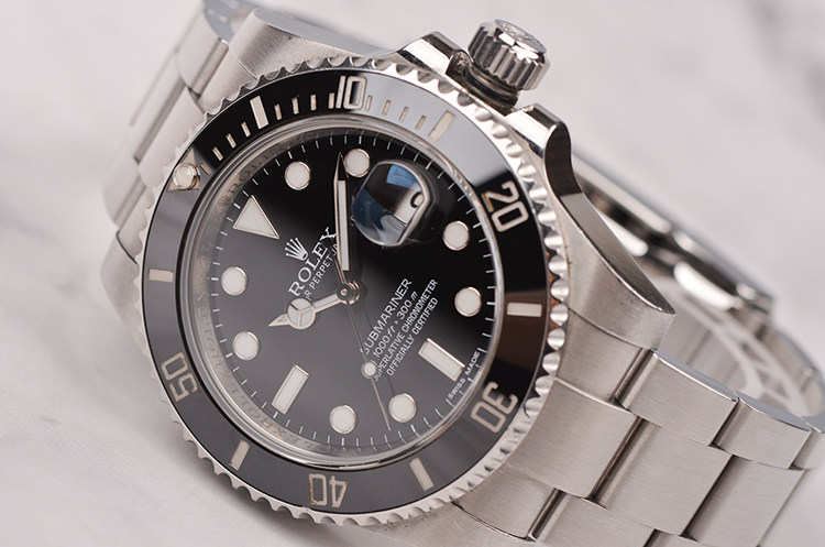 已售出【97新】劳力士潜行者黑水鬼自动机械男表116610LN盒证齐