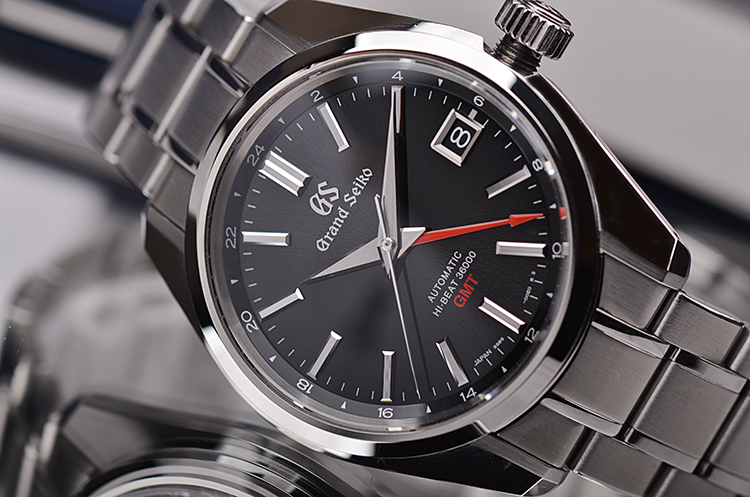 已售出【98新】精工GS高频机芯GMT日历自动机械钢带男表SBGJ203G盒证齐