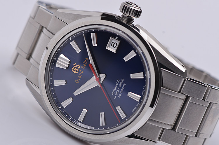 已售出【99新】精工GS限量版高频机芯大三针日历钢带自动男表SLGH003G