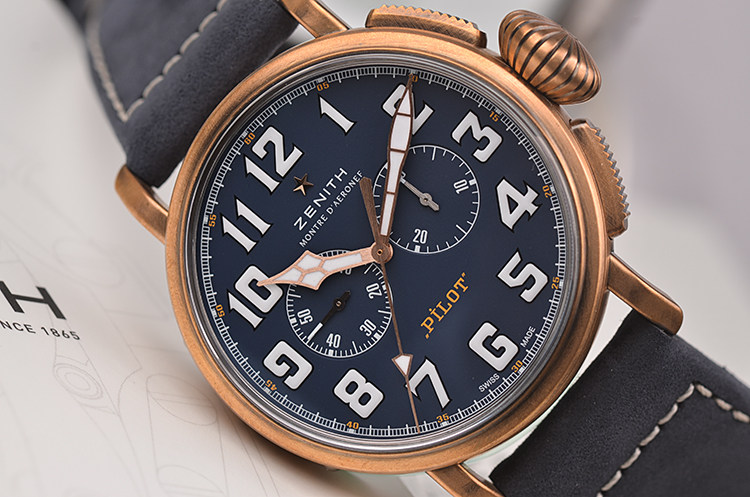 已售出【未使用品】真力时青铜大飞高频计时男表29.2430.4069/57.C808