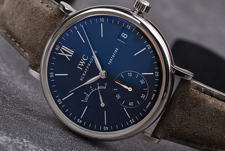 已售出【98新】万国柏涛菲诺动显日历8天动力手上链男表IW510102盒证齐