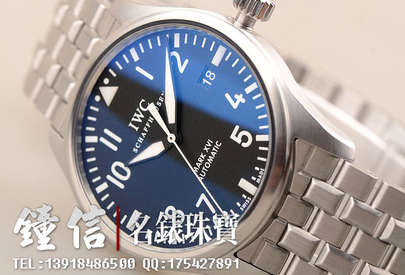 已售出【97新】IWC万国马克十六飞行员钢带自动机械男表IW325504盒证齐