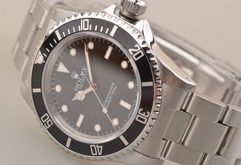 已售出【97新】劳力士无历黑水鬼14060大三针自动机械钢带男表