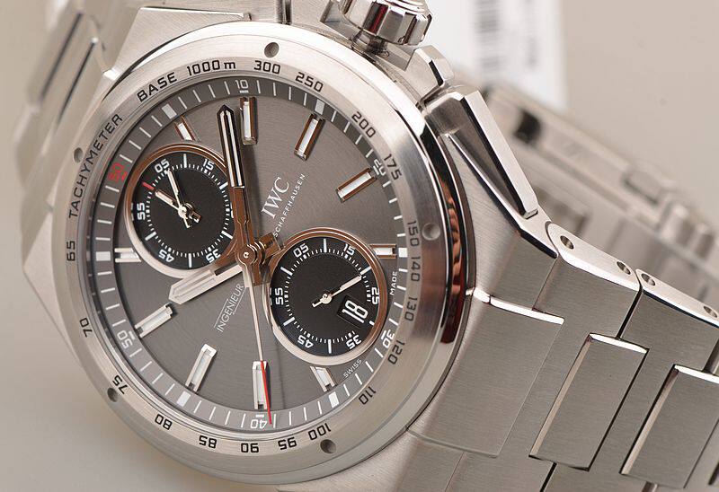 已售出【未使用品】IWC万国工程师赛车自动飞返计时钢带男表IW378508