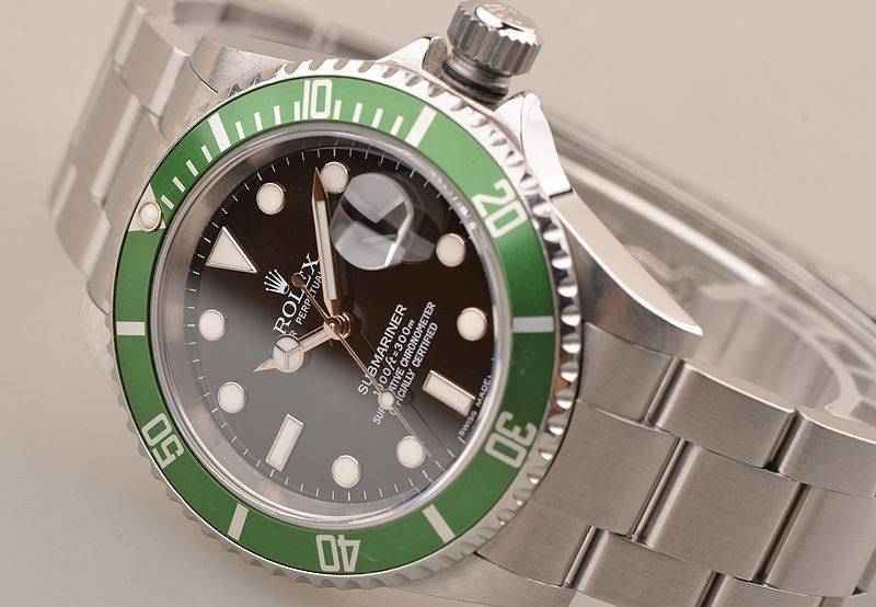 已售出【96新】劳力士绿水鬼16610LV自动机械钢带男表 Z字头