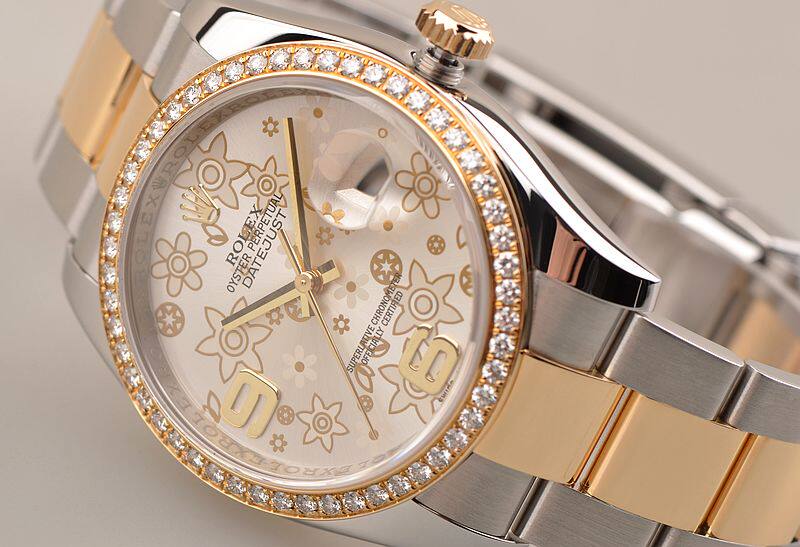 已售出【98新】劳力士日志型金钢钻圈花盘自动机械男表116243盒证齐全