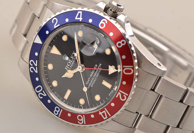 已售出【极美品】劳力士Rolex GMT Master百事圈16750自动男表