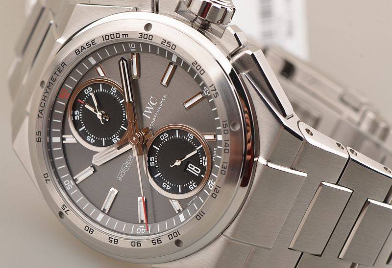 已售出【未使用品】IWC万国工程师赛车自动飞返计时钢带男表IW378508