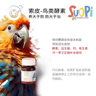 索皮鸟类酵素促进肠胃蠕动消化粉剂  CG鹦鹉工作室 27-5