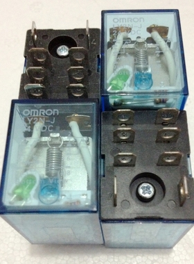 中间继电器MY2MY4LY2NJ LY2N-J DC24V 12VDCAC220V小型继电器银点