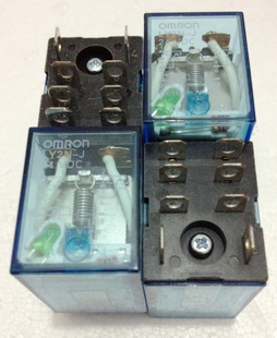 中间继电器MY2MY4LY2NJ DC24V 12VDCAC220V小型继电器银点 LY2N