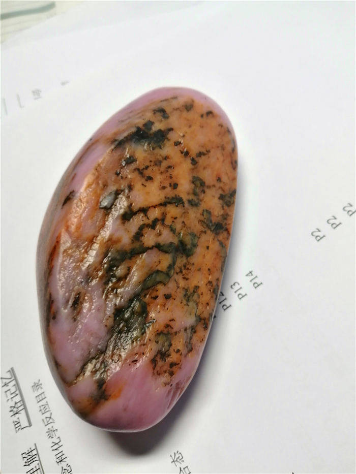 新疆和田玉籽料虎皮桃花玉籽料原石玩料（水返沙）