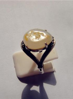 戒指包银新疆和田玉籽料