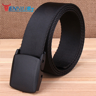 ykk扣具过安检塑料无金属 帆布腰带 速干尼龙编织皮带