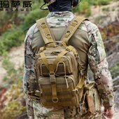 户外战术路亚包多功能大容量钓鱼包运动迷彩胸包斜挎包骑行