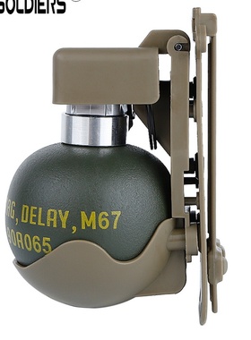 M67手雷模型套装 战术MOLLE装饰 影视拍摄道具