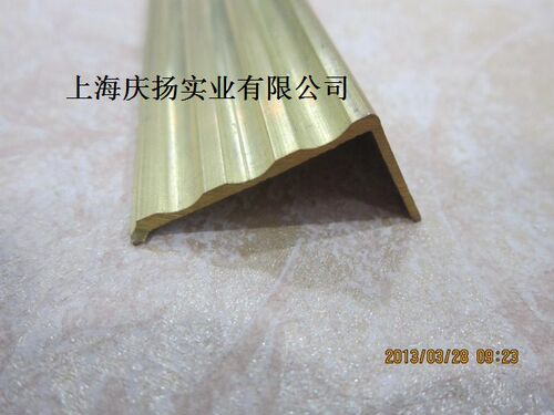 楼梯防滑条 全铜加厚直角7字型铜条 门槛包边条 3X2 L形铜压边条