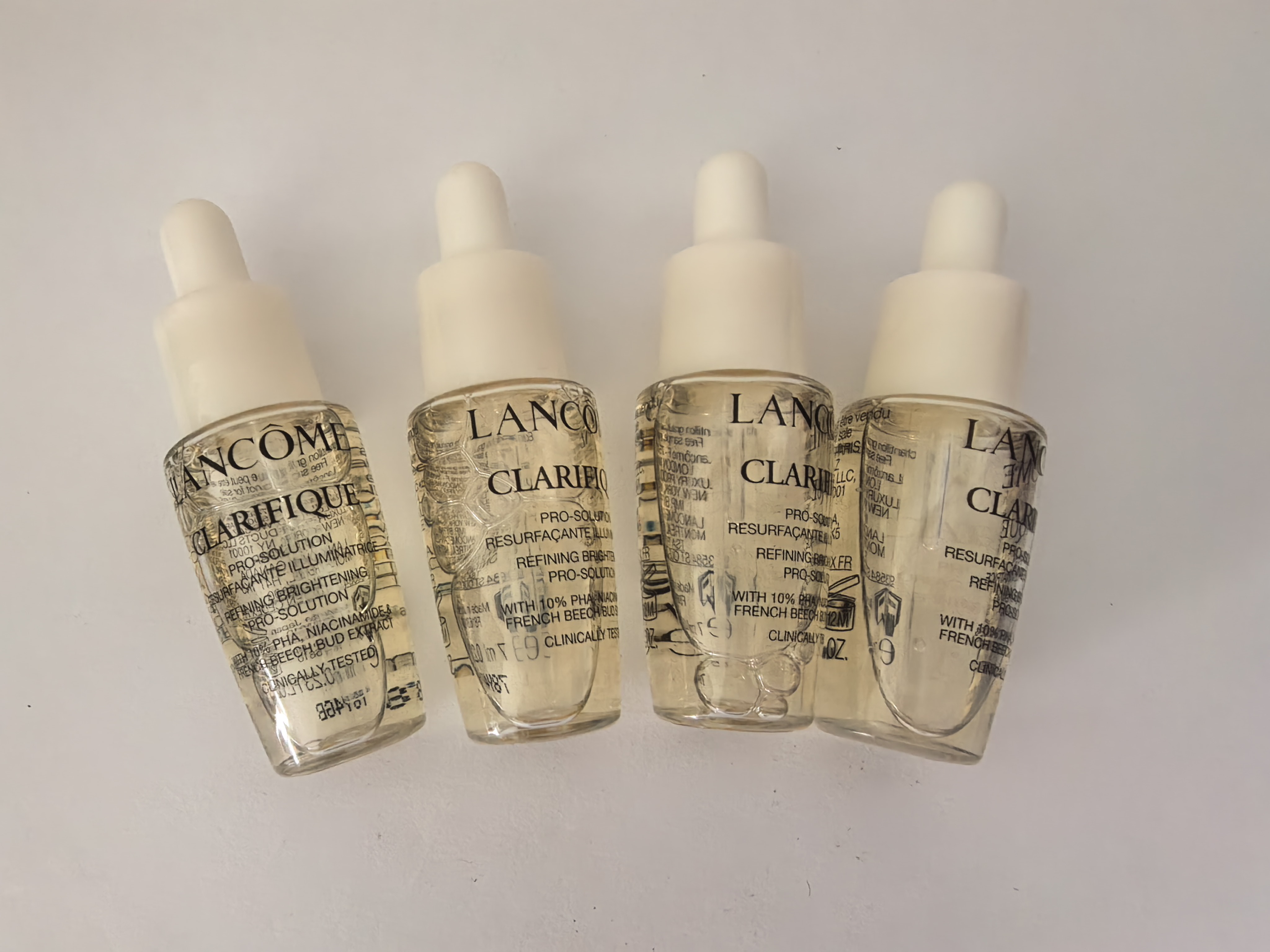 美版兰蔻极光焕白精华小样7ml*4瓶 28ml烟酰胺淡化痘印精华液面部图片